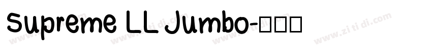 Supreme LL Jumbo字体转换